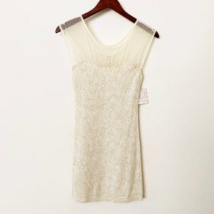 Free People Starlight Party Dress in Antique
